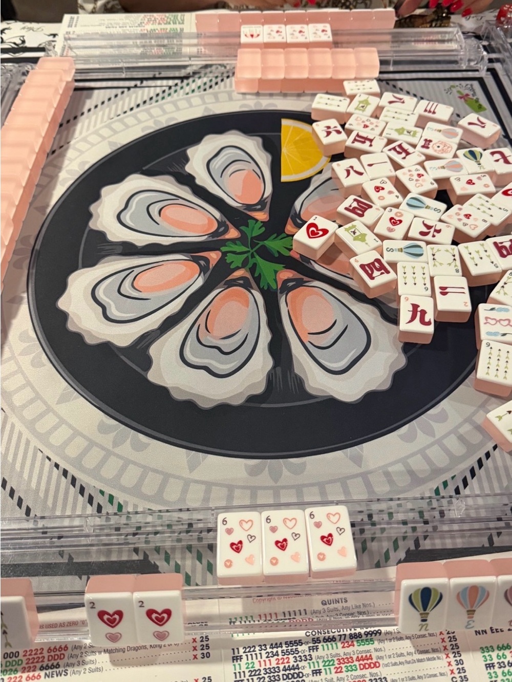 Mahjong mat with bag - Picture 4 of 4